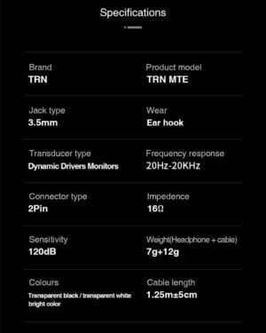 AUDIFONOS trn mte