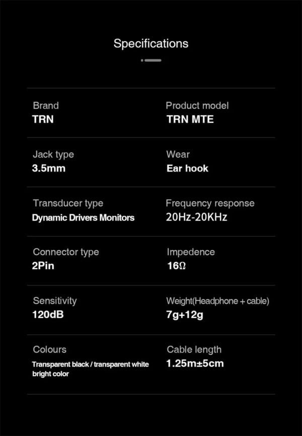 AUDIFONOS trn mte